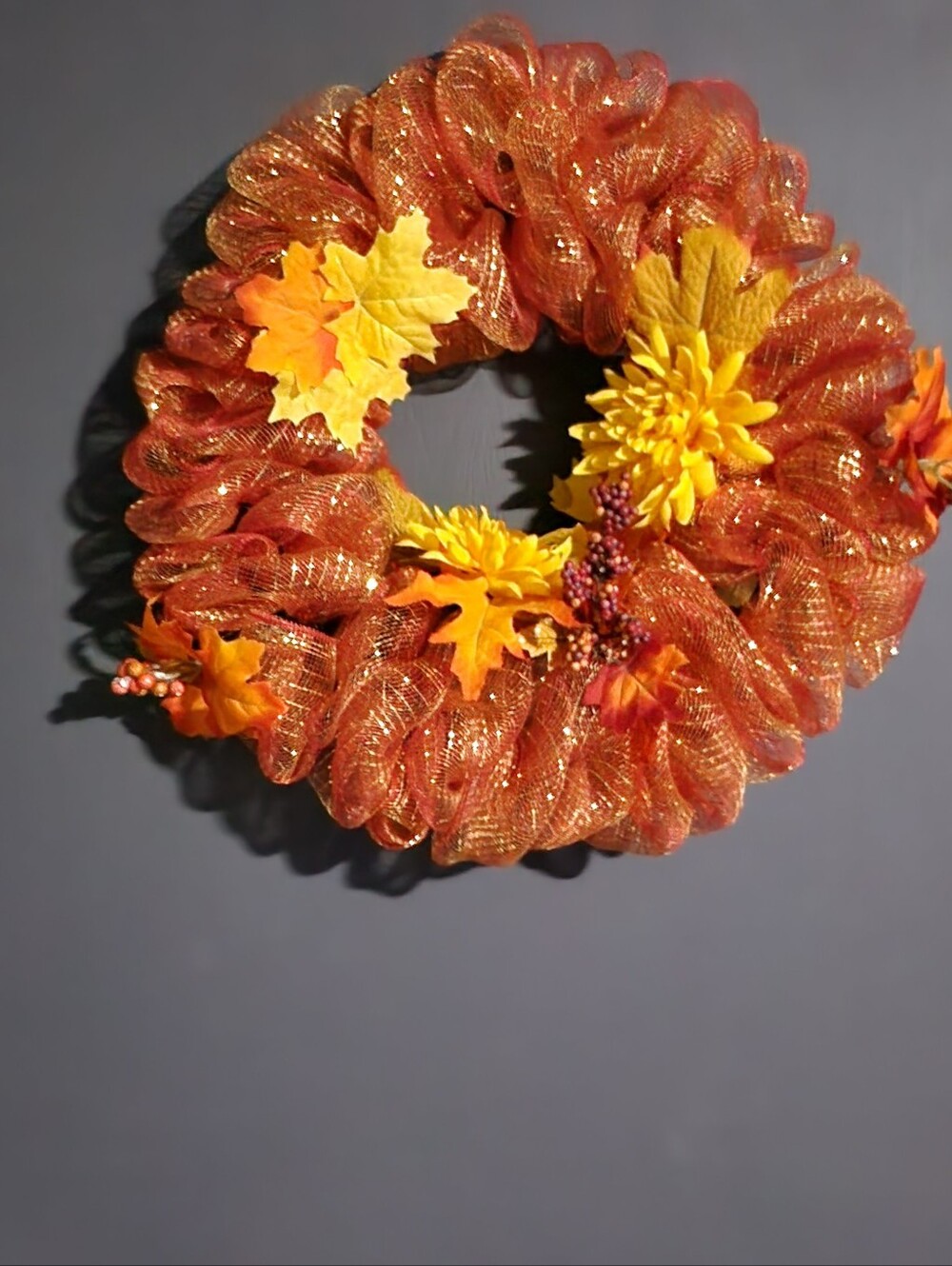 Fall Bundle: Autumn Leaf Gnome, Small Fall Burlap And Med Fall Leaf Wreaths